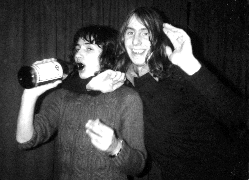 Chris and John, drinking